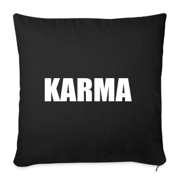Karma - Sofa pillowcase 17,3'' x 17,3'' (45 x 45 cm) - black - Front