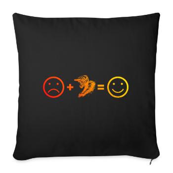 VTT Cyclisme Cyclisme VTT Hommes - Housse de coussin décorative 45 x 45 cm - noir - Devant