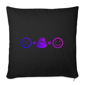 Diving Diver Women Scuba Diver Men - Sofa pillowcase 17,3'' x 17,3'' (45 x 45 cm) - black - Front