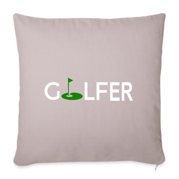 Golfer - Sofakissenbezug 45 x 45 cm - helles Taupe - Vorne