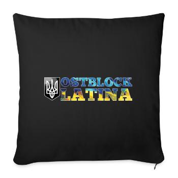 Ostblock Latina Ukrainerin Ukraine Geschenk - Sofakissenbezug 45 x 45 cm - Schwarz - Vorne