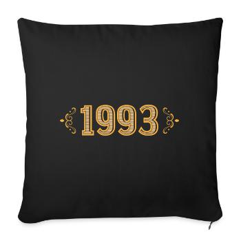 Legende seit 1993 Retro 1993 - Sofakissenbezug 45 x 45 cm - Schwarz - Vorne