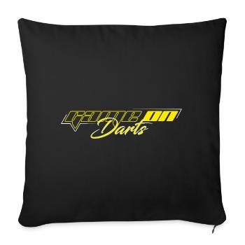 JEU SUR LES FLÉCHETTES - Housse de coussin décorative 45 x 45 cm - noir - Devant