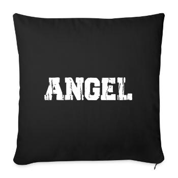 Angel Engel Amis Bff Friend - Housse de coussin décorative 45 x 45 cm - noir - Devant