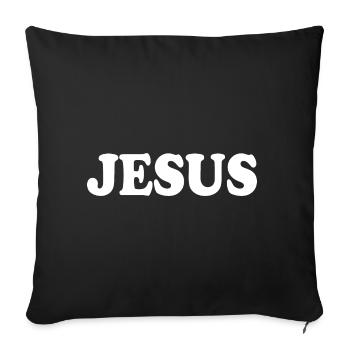 Jesus - Housse de coussin décorative 45 x 45 cm - noir - Devant