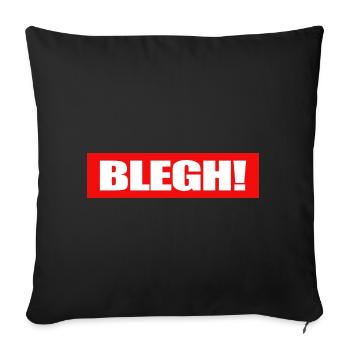 Live Laugh Blegh Heavy Metal Metalcore - Housse de coussin décorative 45 x 45 cm - noir - Devant