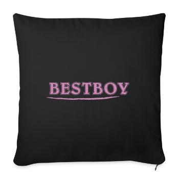 Bestboy claim - cool - Sofa pillowcase 17,3'' x 17,3'' (45 x 45 cm) - black - Front