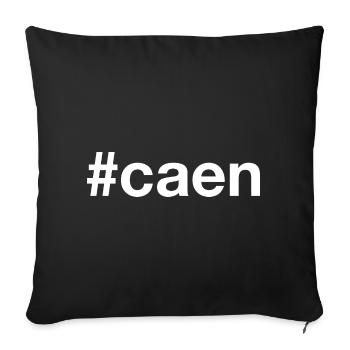 CAEN Hashtag France - Housse de coussin décorative 45 x 45 cm - noir - Devant