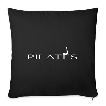 le pilates - Housse de coussin décorative 45 x 45 cm - noir - Devant