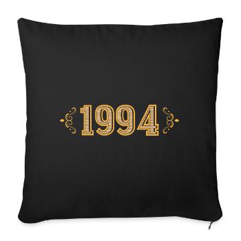 Legend since 1994 retro 1994 - Sofa pillowcase 17,3'' x 17,3'' (45 x 45 cm) - black - Front