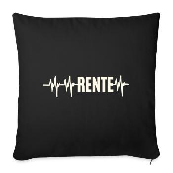 Heartbeat Pension - Sofa pillowcase 17,3'' x 17,3'' (45 x 45 cm) - black - Front