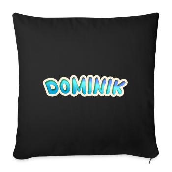 Beruf Dominik - Sofakissenbezug 45 x 45 cm - Schwarz - Vorne