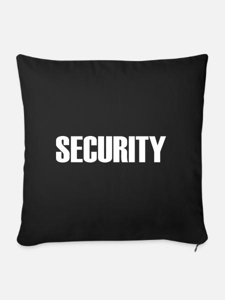 Security - Sofakissenbezug 45 x 45 cm - Schwarz