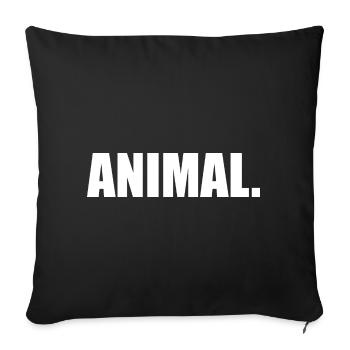 ANIMAL - Sofa pillowcase 17,3'' x 17,3'' (45 x 45 cm) - black - Front