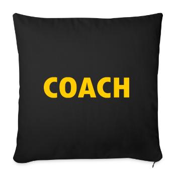 Coach - Housse de coussin décorative 45 x 45 cm - noir - Devant