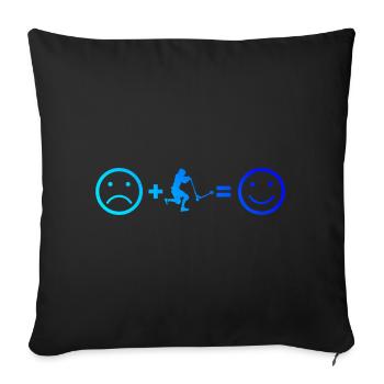 Scooter Pour Femmes Stuntscooter Scooter Stunt - Housse de coussin décorative 45 x 45 cm - noir - Devant