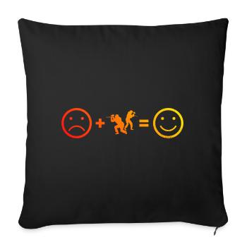 Men's Paintball Paintball Players Paintball Games - Sofa pillowcase 17,3'' x 17,3'' (45 x 45 cm) - black - Front