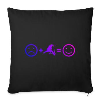 Men's Scooter Stunt Stunt Scooter Scooter - Sofa pillowcase 17,3'' x 17,3'' (45 x 45 cm) - black - Front