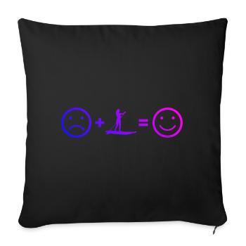 Stand up Paddle Stand up Paddle - Housse de coussin décorative 45 x 45 cm - noir - Devant