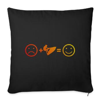 Jet Ski Men's Jet Ski Women's Water Sports - Sofa pillowcase 17,3'' x 17,3'' (45 x 45 cm) - black - Front