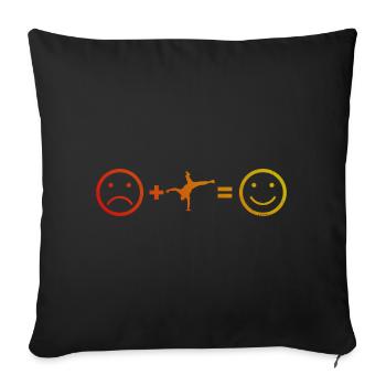 Bboy Break Dance Bgirl Breakdance Femmes Hip Hop - Housse de coussin décorative 45 x 45 cm - noir - Devant