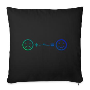 Rameurs Femmes Aviron Hommes Aviron - Housse de coussin décorative 45 x 45 cm - noir - Devant