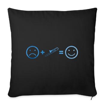 Trombone Tromboniste Jazz Femmes Trombone - Housse de coussin décorative 45 x 45 cm - noir - Devant