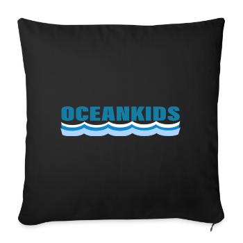 OCEANKIDS - Sofa pillowcase 17,3'' x 17,3'' (45 x 45 cm) - black - Front