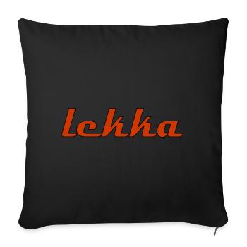 Lekka - Sofa pillowcase 17,3'' x 17,3'' (45 x 45 cm) - black - Front