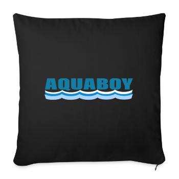 AQUABOY - Housse de coussin décorative 45 x 45 cm - noir - Devant