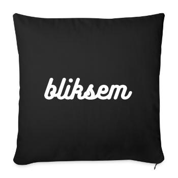 bliksem - Sofa pillowcase 17,3'' x 17,3'' (45 x 45 cm) - black - Front