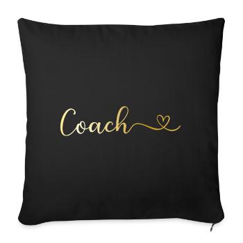 coach - Sofa pillowcase 17,3'' x 17,3'' (45 x 45 cm) - black - Front