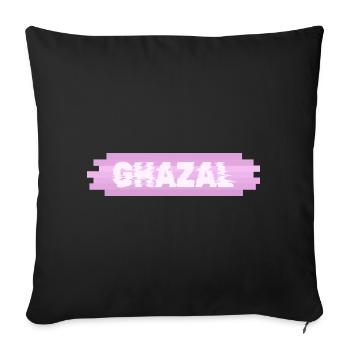 Ghazal als Maedchen - Sofakissenbezug 45 x 45 cm - Schwarz - Vorne