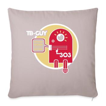 TB Guy alle Farbebenen editierbar - Sofakissenbezug 45 x 45 cm - helles Taupe - Vorne