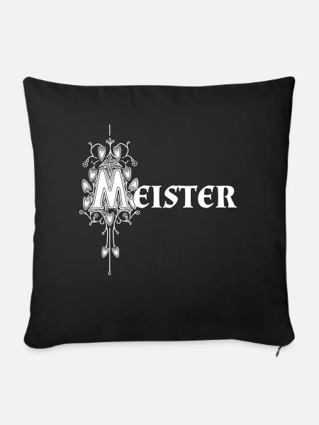 Meisterliches Rollenspiel Tshirt - Sofakissenbezug 45 x 45 cm - Schwarz