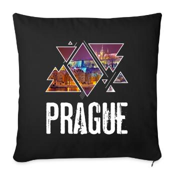 Prague Prague Czech Republic Czech Skyline City City - Sofa pillowcase 17,3'' x 17,3'' (45 x 45 cm) - black - Front
