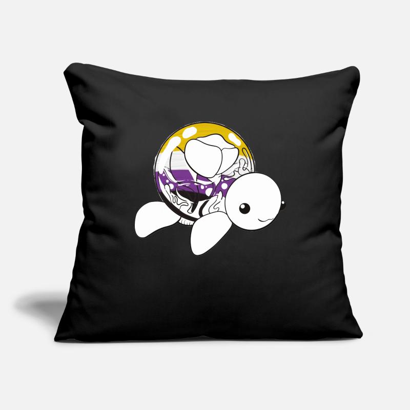 Non binary turtle Sofakissenbezug 45 x 45 cm