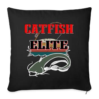 Catfish Elite - Sofa pillowcase 17,3'' x 17,3'' (45 x 45 cm) - black - Front