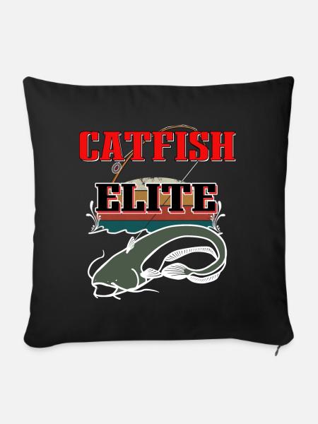 Catfish Elite - Sofakissenbezug 45 x 45 cm - Schwarz