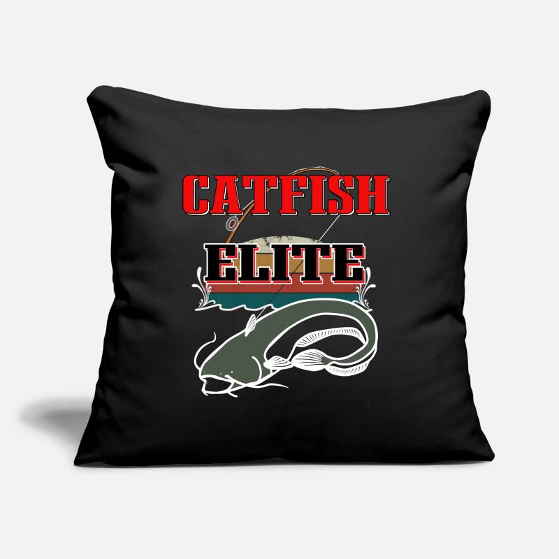 Poisson-chat Elite Housse de coussin décorative 45 x 45 cm