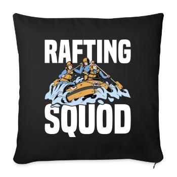Tenue d’escouade de rafting pour les équipes de navigation de plaisance dans les montagnes - Housse de coussin décorative 45 x 45 cm - noir - Devant
