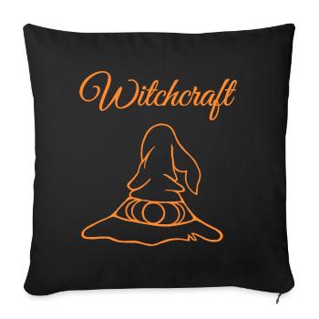 Witchcraft - Sofa pillowcase 17,3'' x 17,3'' (45 x 45 cm) - black - Front