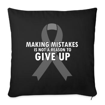 Dyslexia Teacher for Legathenia Therapists - Sofa pillowcase 17,3'' x 17,3'' (45 x 45 cm) - black - Front