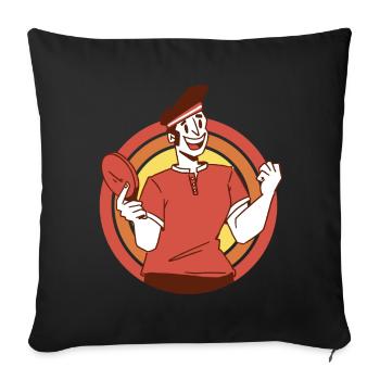 Table Tennis Pingpong Outfit Table Tennis Player - Sofa pillowcase 17,3'' x 17,3'' (45 x 45 cm) - black - Front