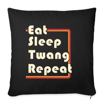 Banjo - Sofa pillowcase 17,3'' x 17,3'' (45 x 45 cm) - black - Front