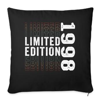 Limited Edition 1998 - Awesome 25th Birthday - Sofa pillowcase 17,3'' x 17,3'' (45 x 45 cm) - black - Front