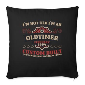 30th Birthday Classic Car February Vintage 1994 - Sofa pillowcase 17,3'' x 17,3'' (45 x 45 cm) - black - Front
