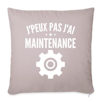 Maintenance informatique - Housse de coussin décorative 45 x 45 cm - taupe clair - Devant