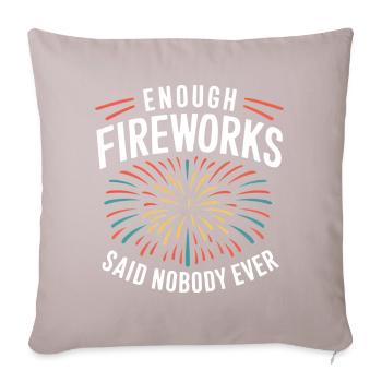 Pyrotechnics Fireworks Pyrotechnics - Sofa pillowcase 17,3'' x 17,3'' (45 x 45 cm) - light taupe - Front