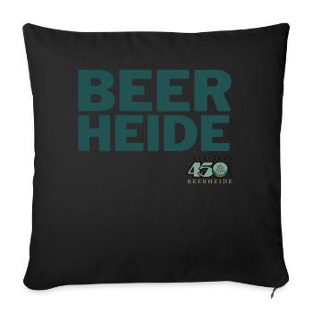 BEERHEIDE - Sofakissenbezug 45 x 45 cm - Schwarz - Vorne
